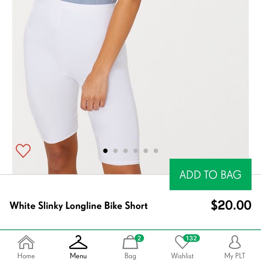 Never worn cycling shorts from pretty little thing